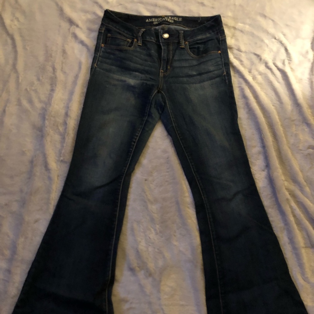 American Eagle boho artist jeans